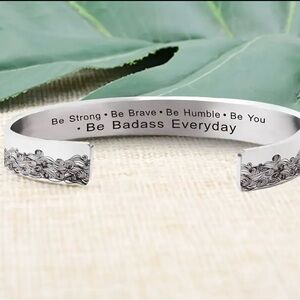 NWT Stainless steel cuff be badass everyday